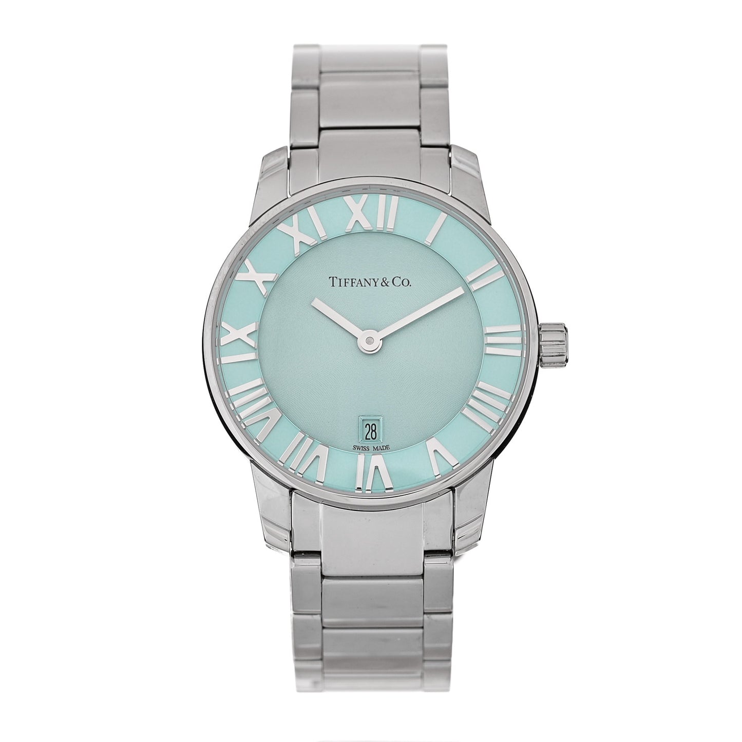 Stainless Steel 29mm Atlas 2-Hand Quartz Watch Tiffany Blue