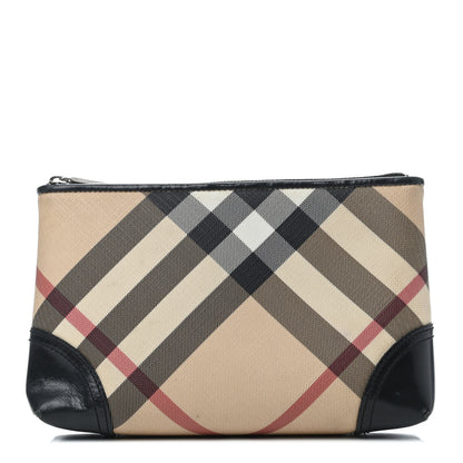 Burberry Nova Check Pouch Black 1 of 3