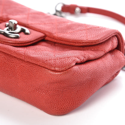 Chanel Caviar Quilted Mini Simply CC Flap Red 9 of 11