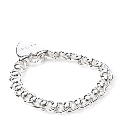 Gucci Sterling Silver Heart Lock Bracelet 3 of 6