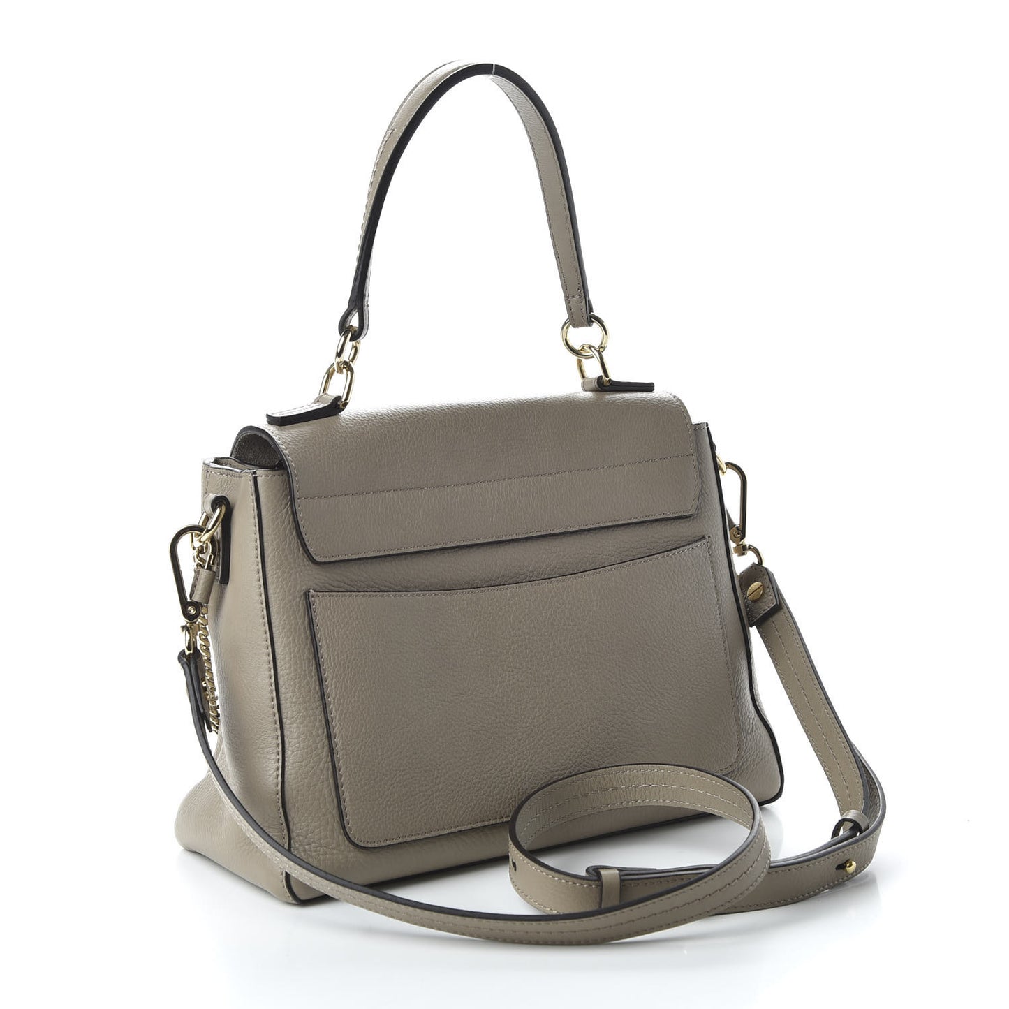 Calfskin Small Faye Day Shoulder Bag Motty Grey