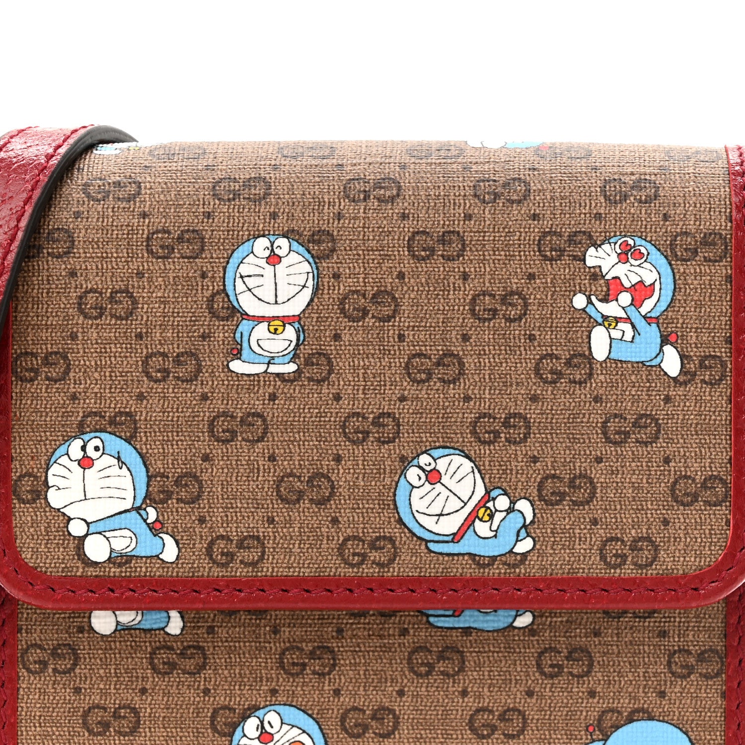 Gucci X DORAEMON Mini Vintage GG Supreme Monogram Mini Crossbody