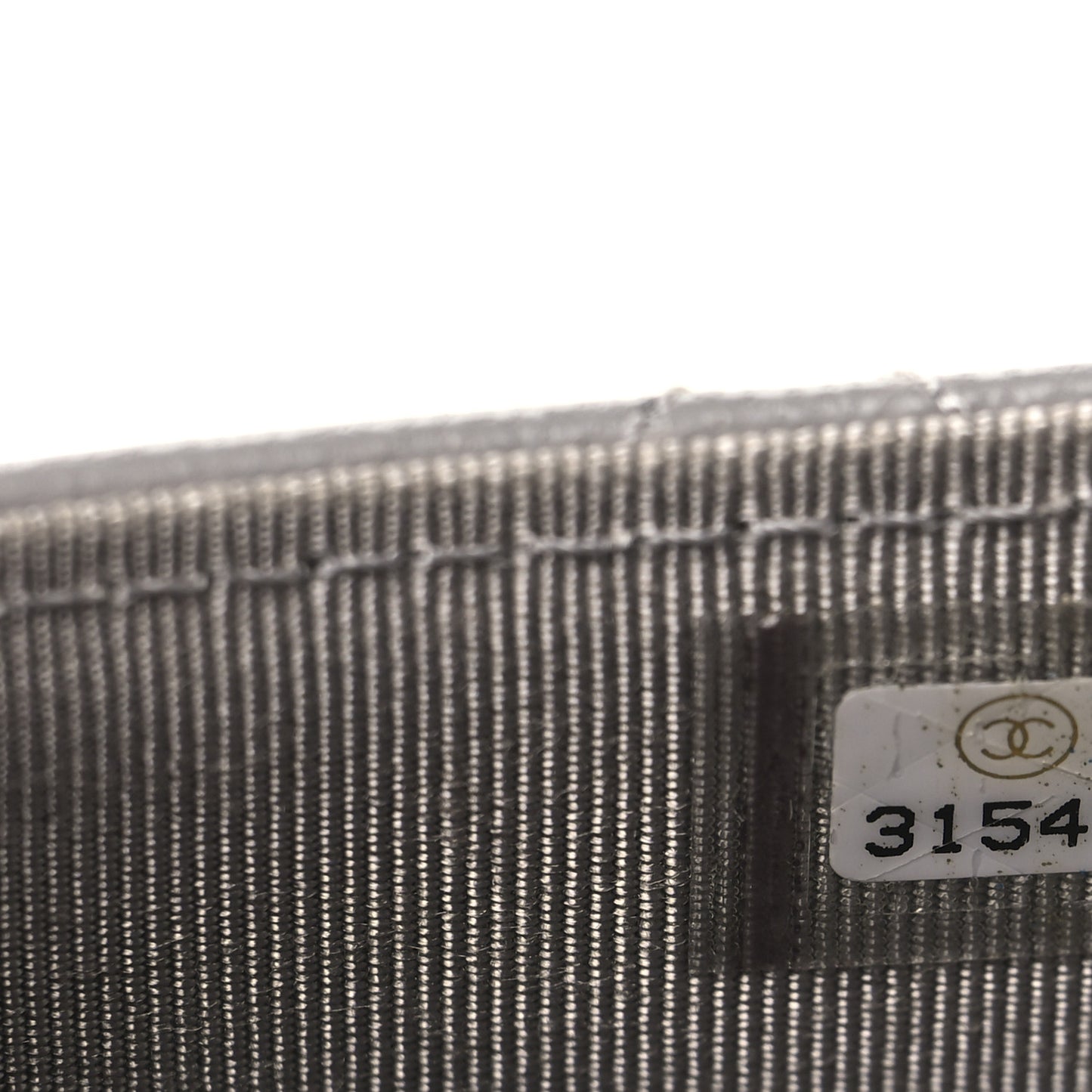 Lambskin Quilted Flap Card Holder Wallet Grey