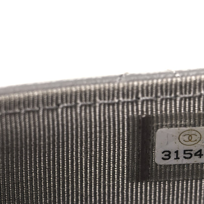 Chanel Lambskin Quilted Flap Card Holder Wallet Grey 7 of 7