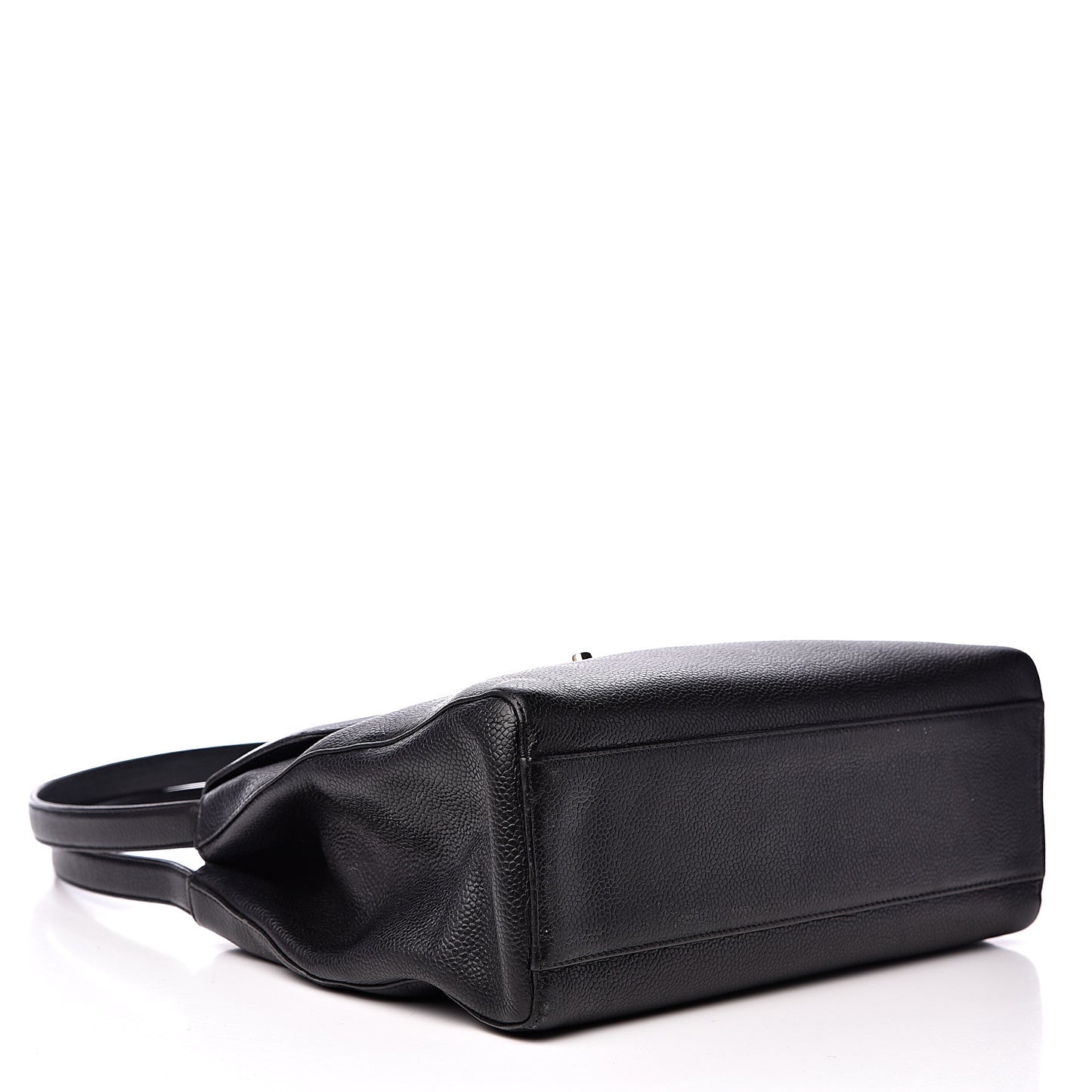 Caviar Flap Shoulder Bag Black