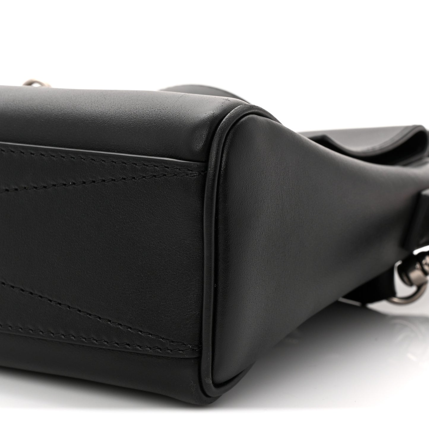 Smooth Calfskin Mens Small Bel Air Messenger Black