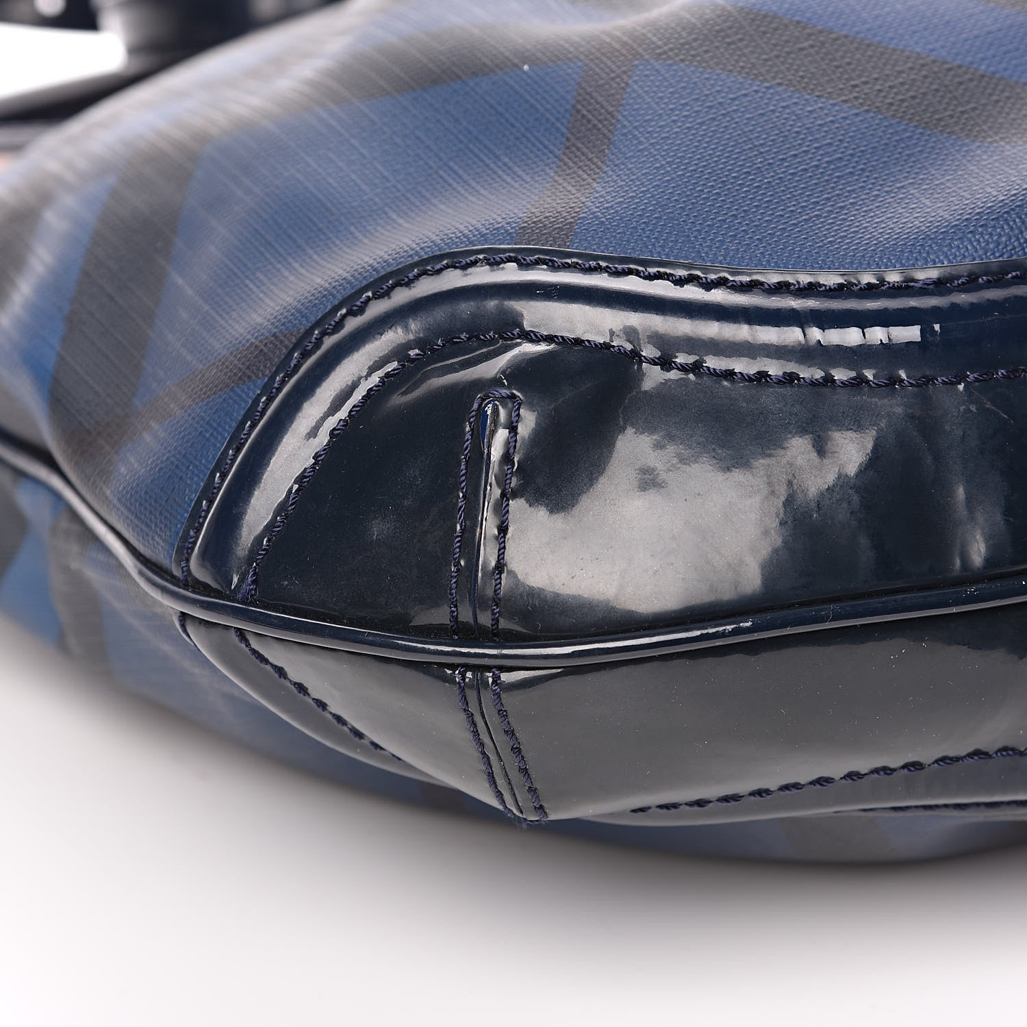 Burberry Nova Pop Degrade Medium Craigwell Hobo Jet Blue 10 of 13