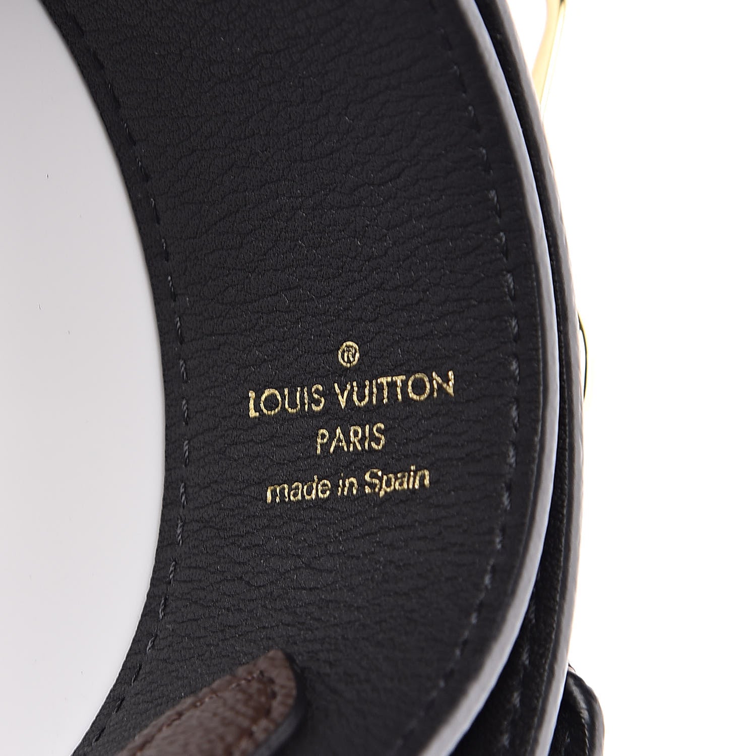 Louis Vuitton Monogram Bandouliere Shoulder Strap Black 3 of 4