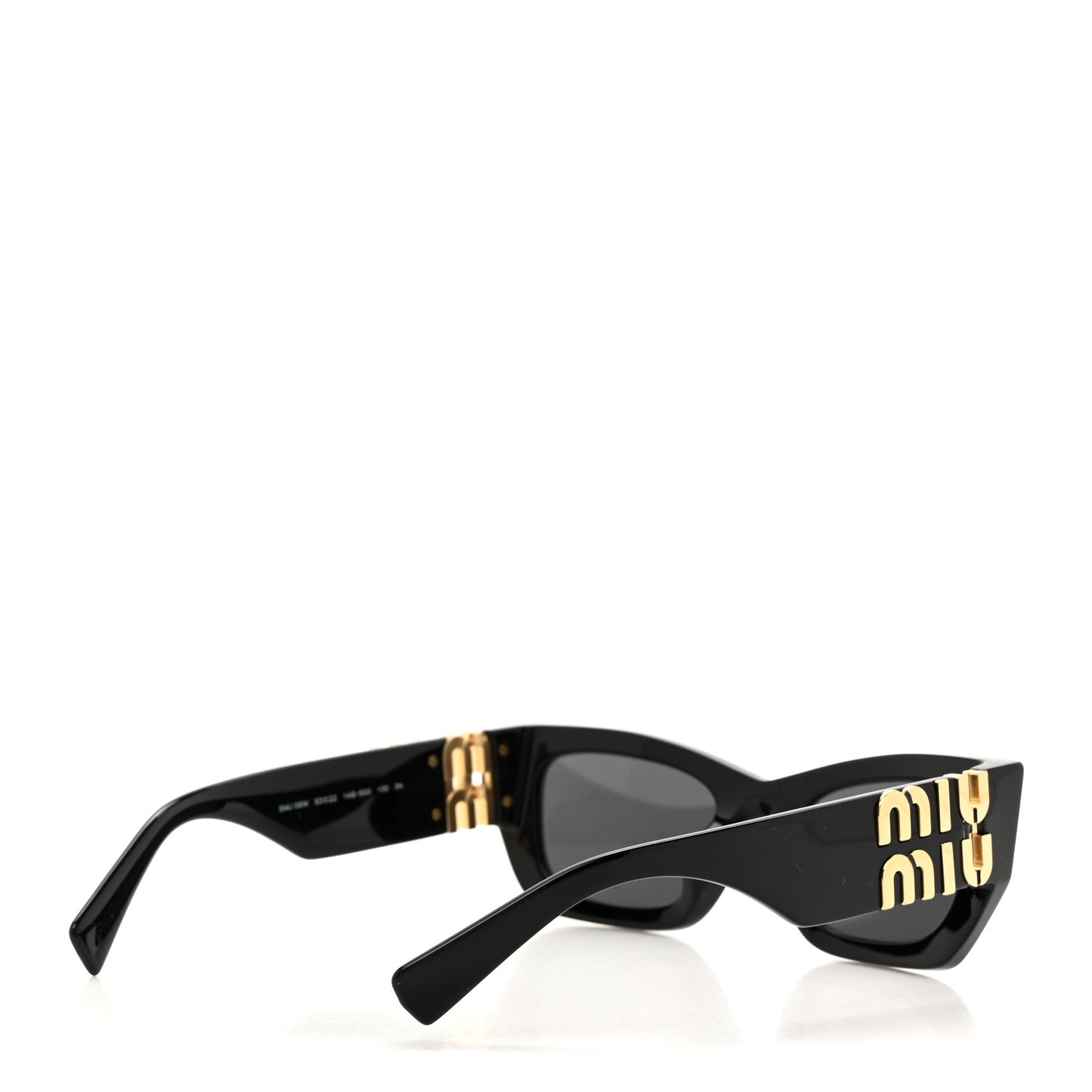 Acetate Rectangle Sunglasses SMU 09W Black