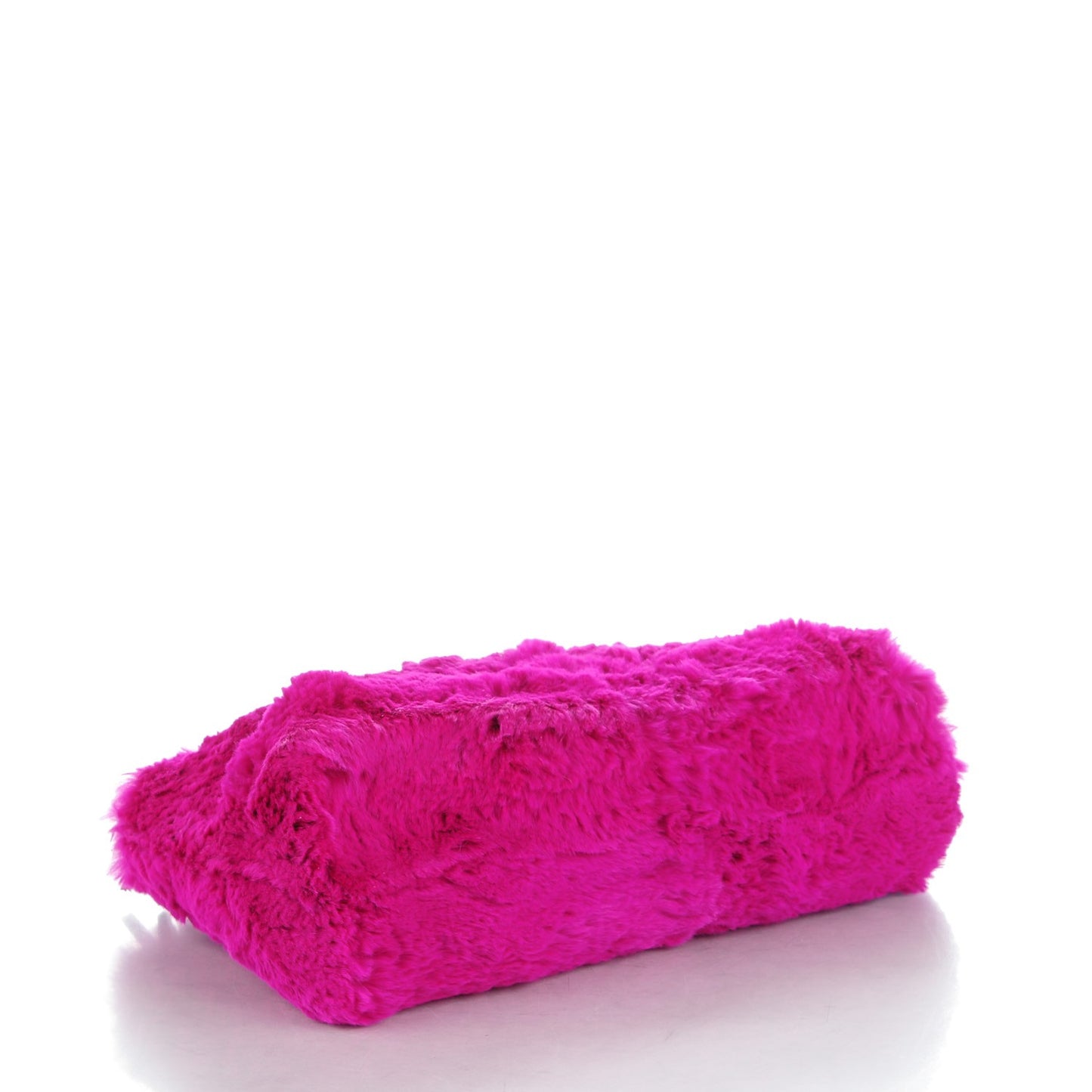 Rabbit Fur Shoulder Bag Fuchsia