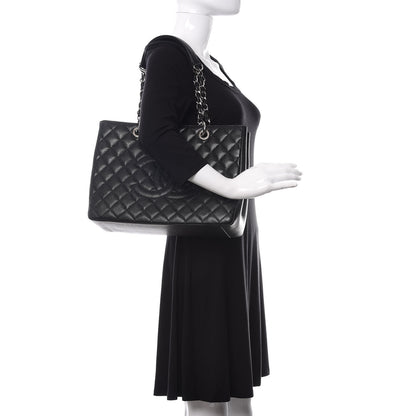 Chanel Caviar Quilted Grand Shopping Tote GST Black 2 of 10