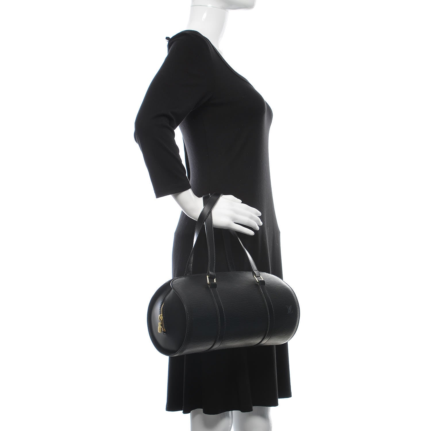 Louis Vuitton Epi Soufflot Black 2 of 7