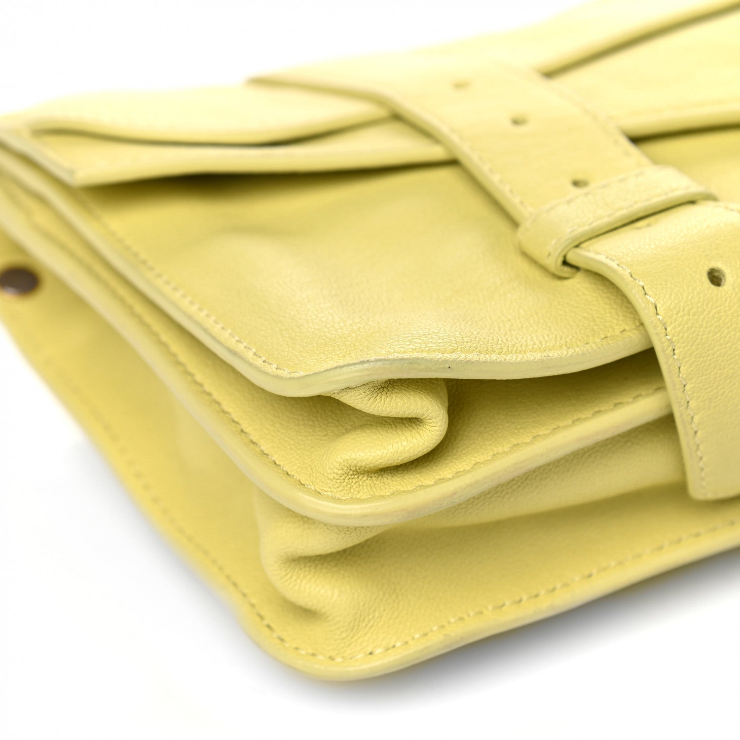 Proenza Schouler Lambskin PS1 Pochette Clutch Banana 6 of 10