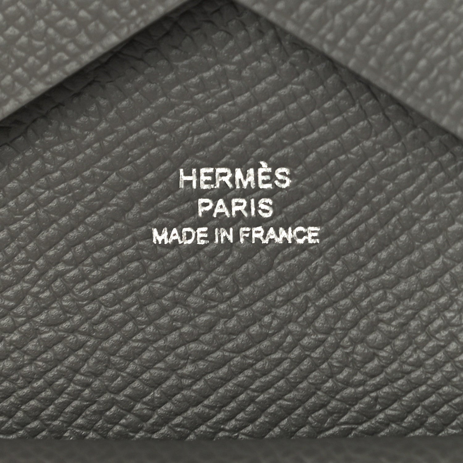 Hermes Epsom Calvi Duo Card Case Gris Meyer 6 of 10