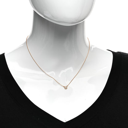 Tiffany 18K Rose Gold Diamond .10ct Elsa Peretti Diamonds by the Yard Pendant Necklace 2 of 5