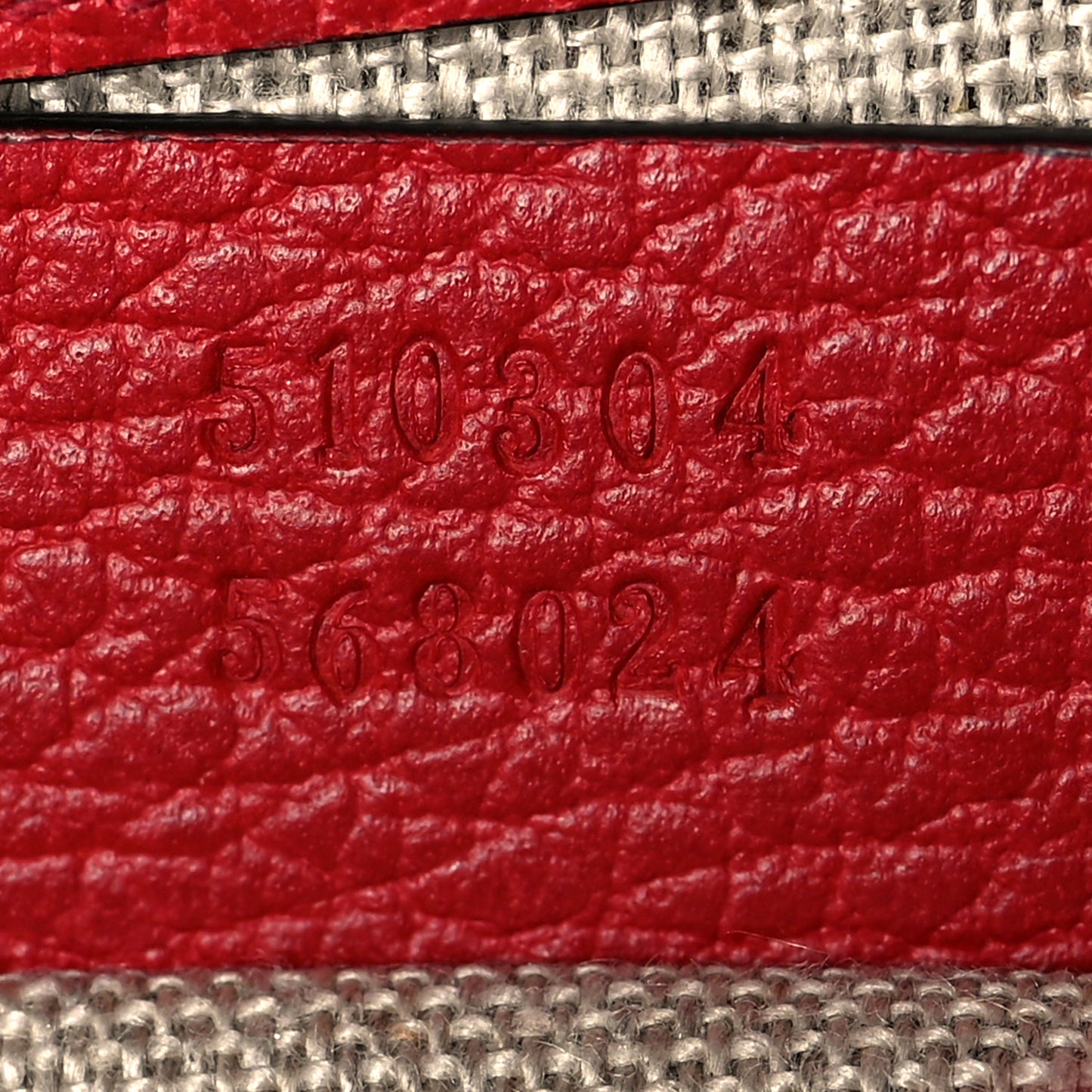 Dollar Calfskin Small Interlocking G Shoulder Bag Red