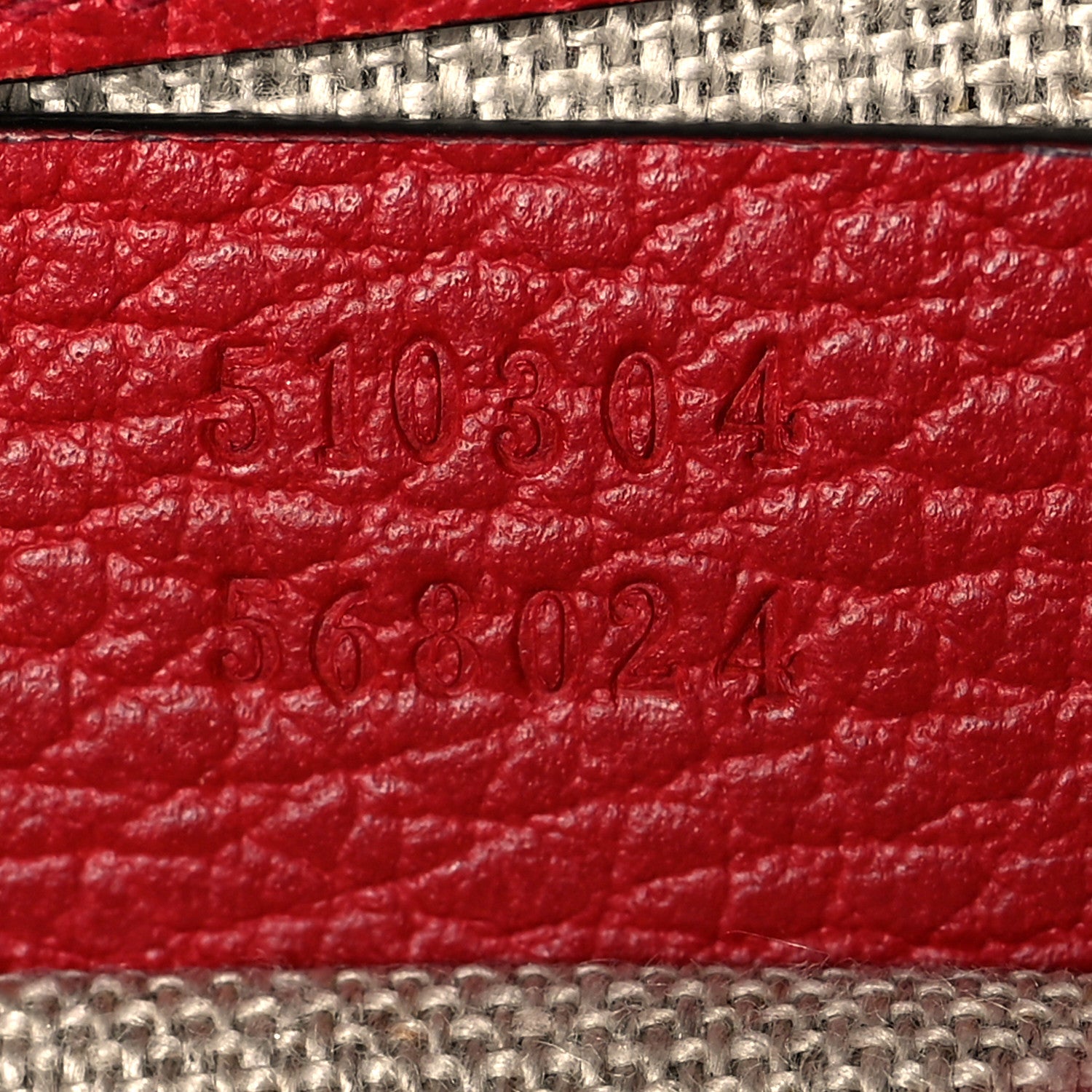 Gucci Dollar Calfskin Small Interlocking G Shoulder Bag Red 7 of 13