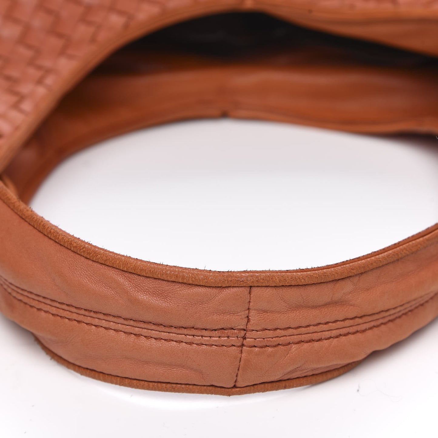 Nappa Intrecciato Ball Hobo Orange