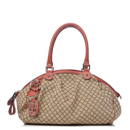 Gucci Diamante Medium Sukey Boston Interlocking G Charm Bag Pink 1 of 18