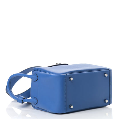 Hermes Swift Verso Mini Lindy 20 Bleu France Bleu Saphir 4 of 9