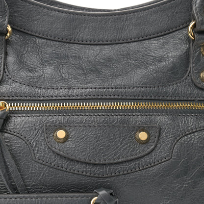 Balenciaga Agneau Classic Gold Hardware City Gris Fossile Anthracite 8 of 10