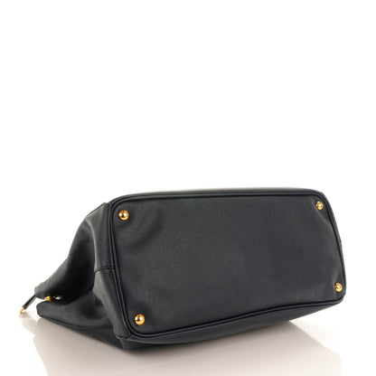 Prada Saffiano Lux Extra Large Galleria Double Zip Tote Baltico 4 of 8