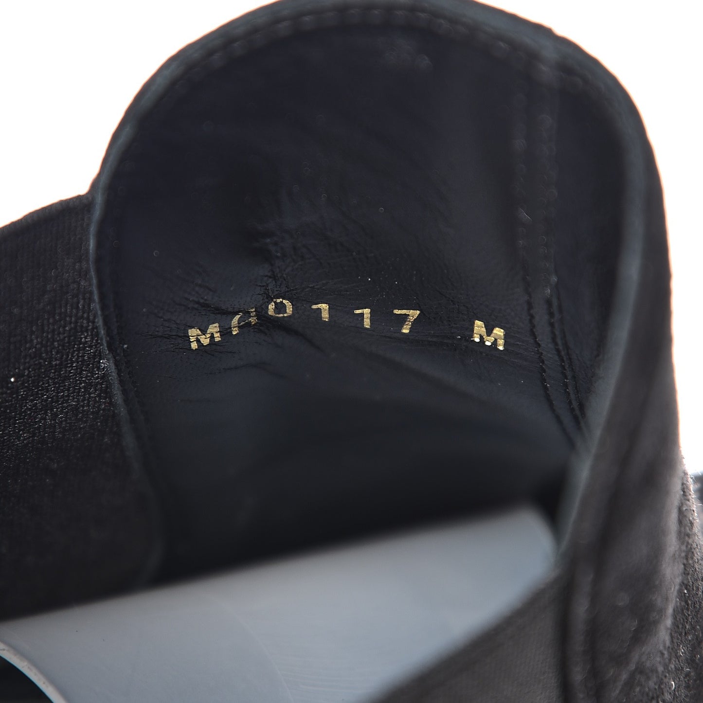 Suede Monogram Uniformes Cap Toe Chelsea 75mm Ankle Boots 37.5 Black