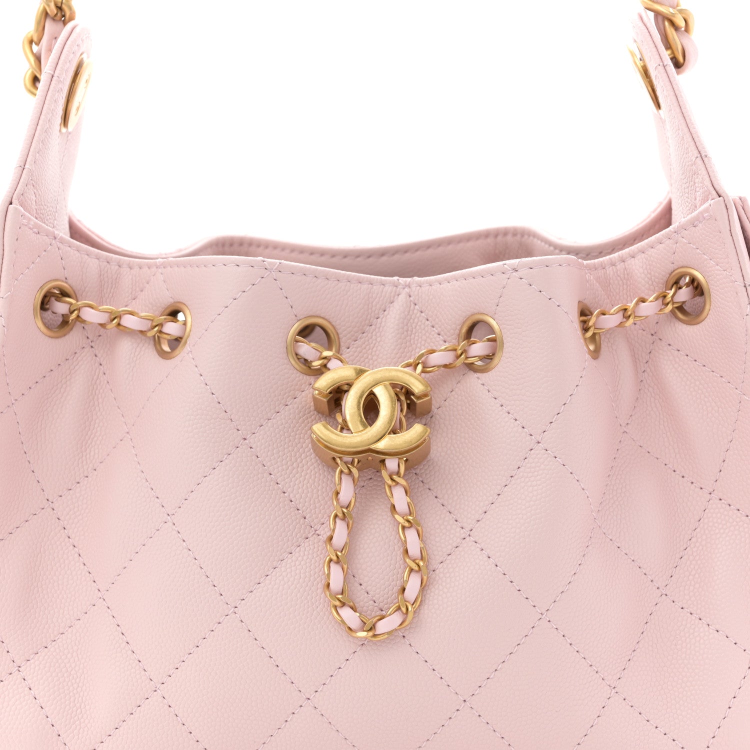 Chanel Caviar Quilted Mini Chanel 25 Handbag Light Pink 8 of 10