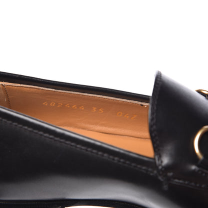 Gucci Calfskin Womens Jordaan Loafers 35 Black 8 of 10