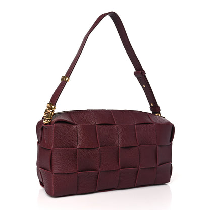 Bottega Veneta Grained Calfskin Maxi Intrecciato Brick Cassette Bag Bordeaux 3 of 10