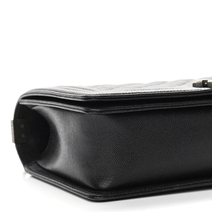 Chanel Caviar Quilted New Medium Boy Flap Black 9 of 10