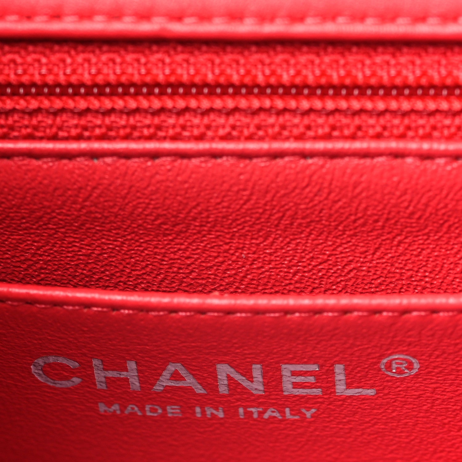 Chanel Patent Quilted Mini Square Flap Fuchsia 6 of 9