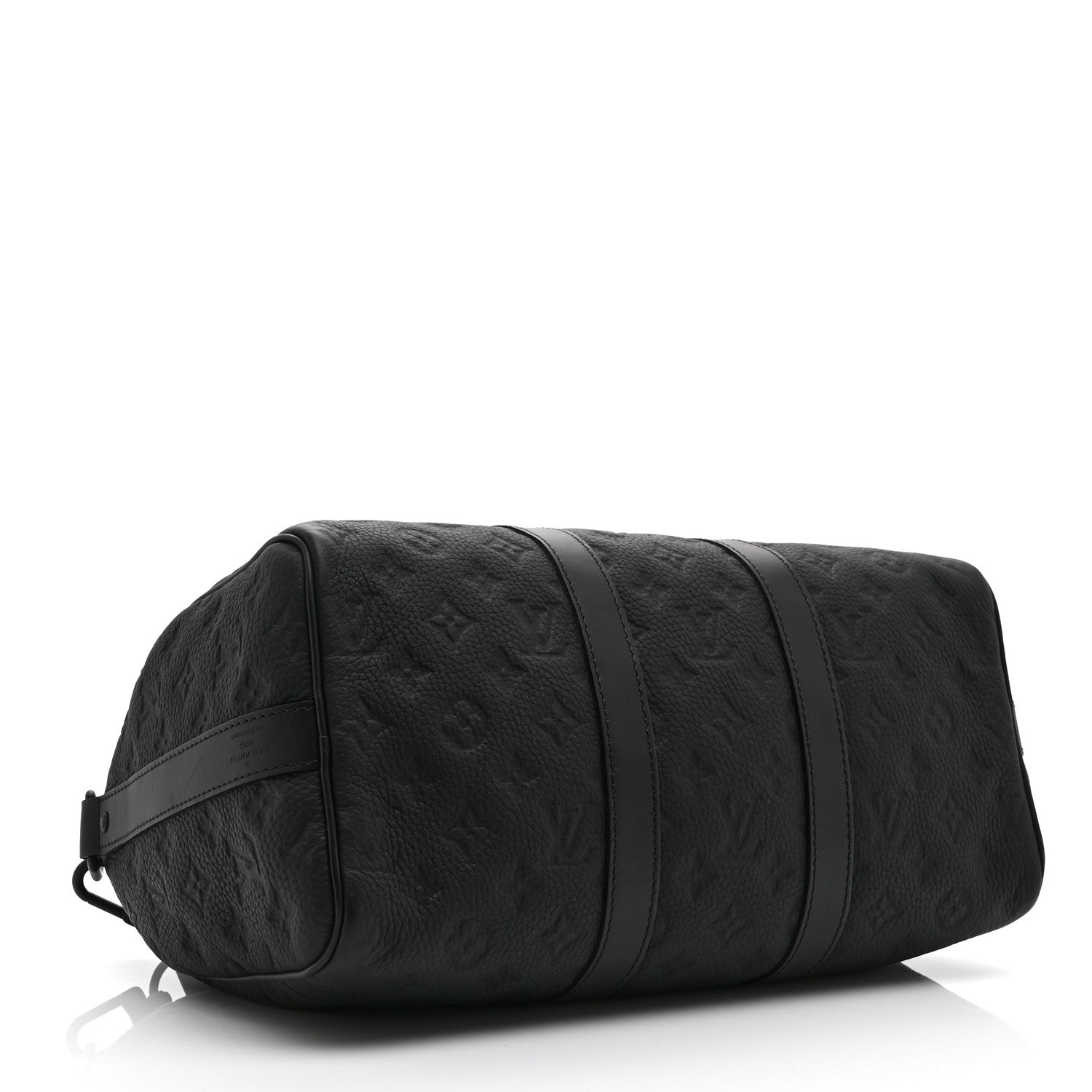 Louis Vuitton Monogram Taurillon Keepall Bandouliere 35 Black 4 of 9