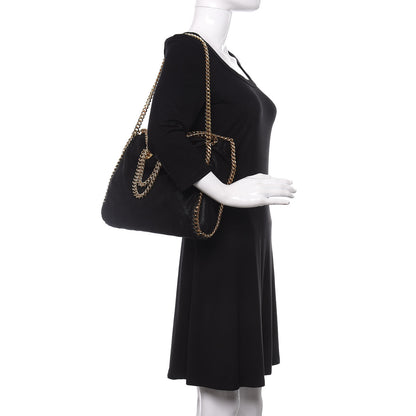 Stella McCartney Shaggy Deer Falabella Fold Over Tote Black 2 of 10