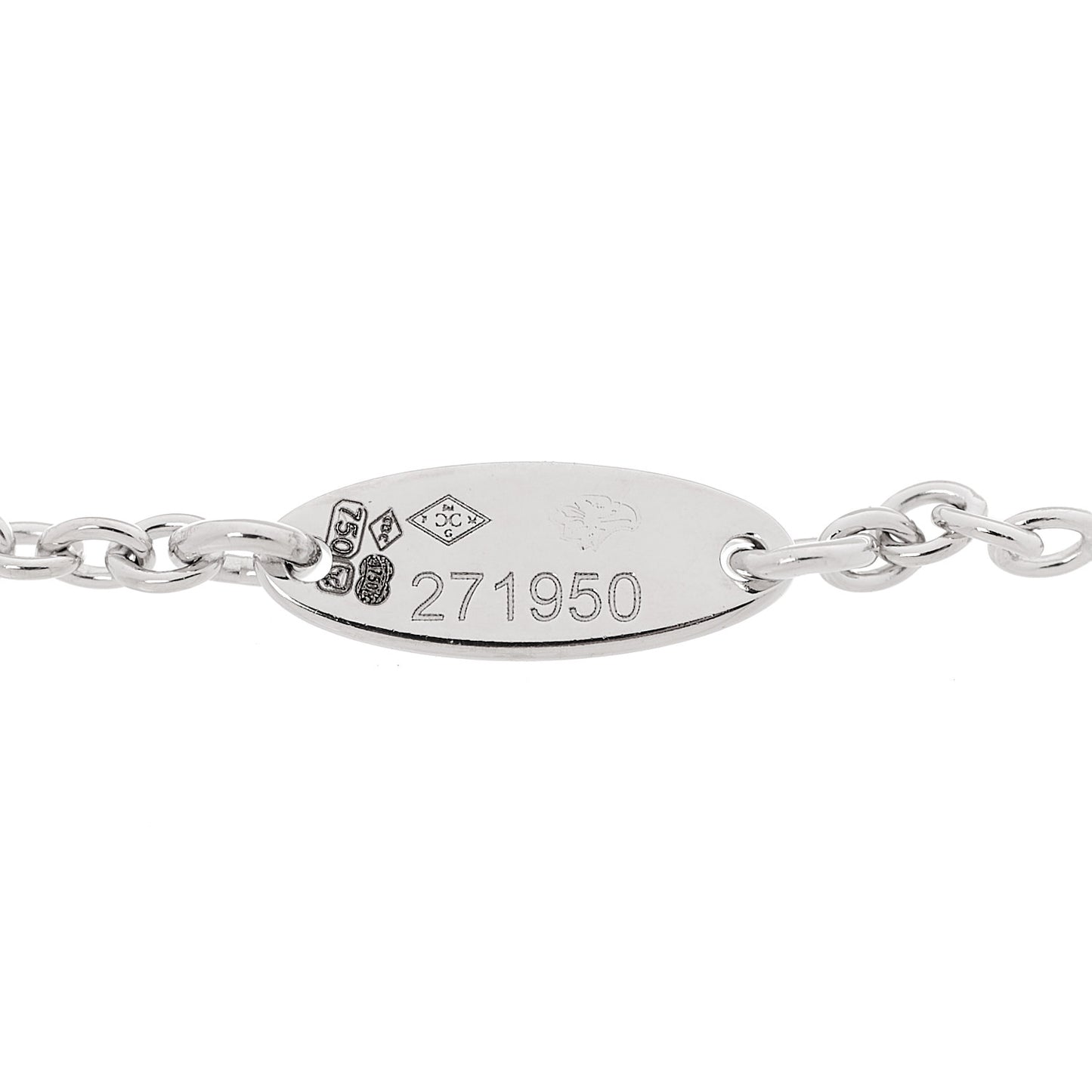 18K White Gold Pave Diamond Rose Des Vents Bracelet