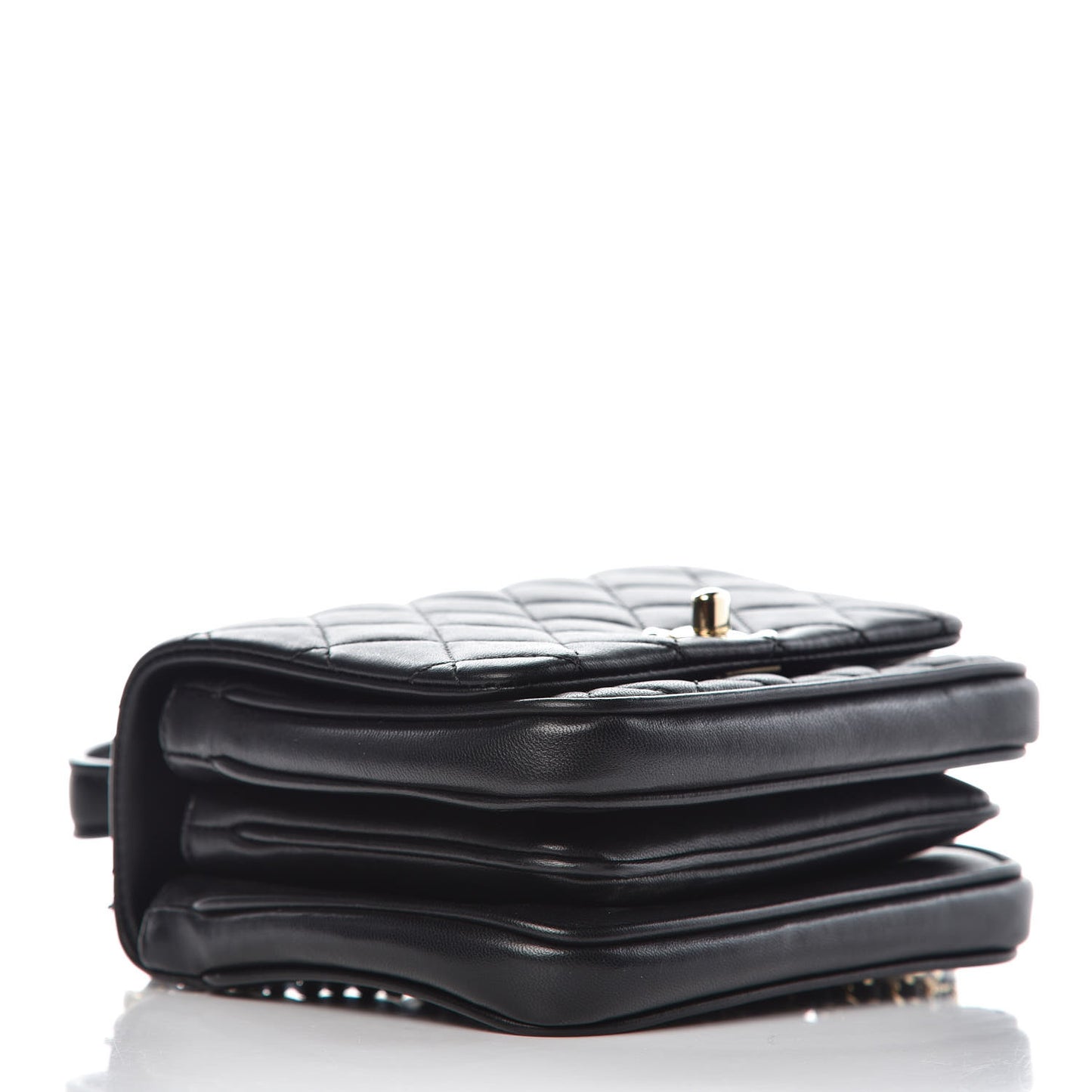 Lambskin Quilted Mini Citizen Chic Flap Black