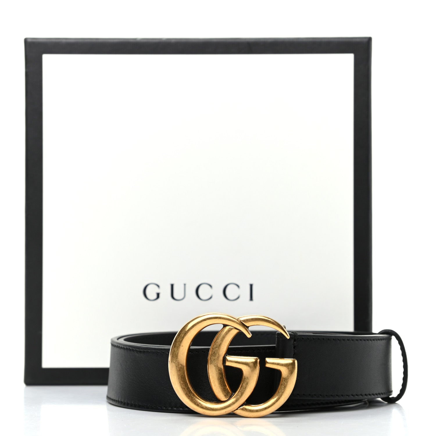 Gucci Calfskin Double G 30mm Belt 75 30 Black 4 of 4