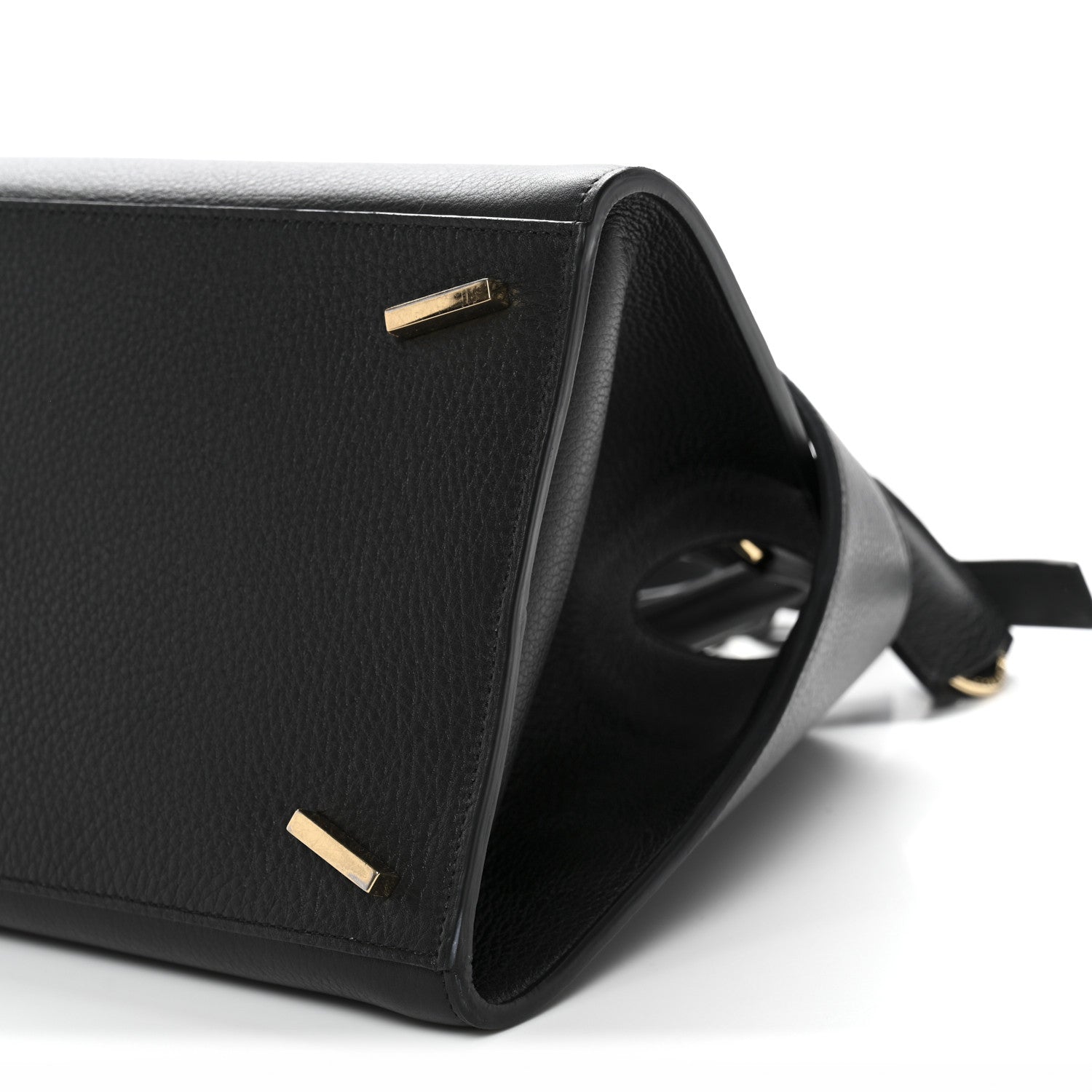 Salvatore Ferragamo Calfskin Small Hug Bag Black 9 of 10