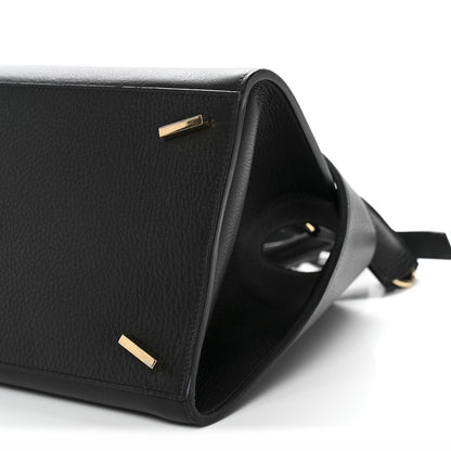 Salvatore Ferragamo Calfskin Small Hug Bag Black 9 of 10