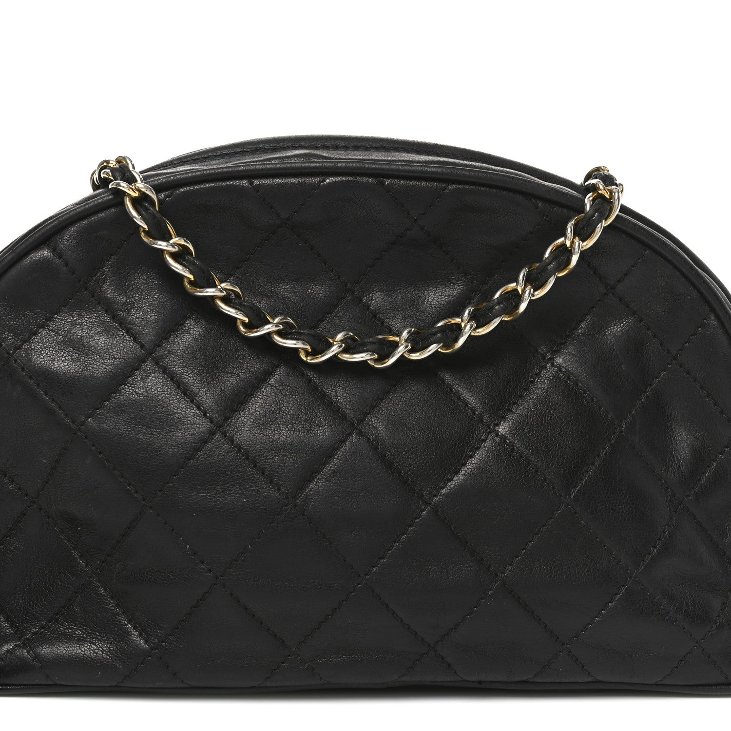 Chanel Lambskin Quilted Tassel Camera Case Black 9 of 11