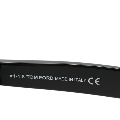 Tom Ford Acetate Mirrored Whyat Square Sunglasses TF709 Black Blue 5 of 8