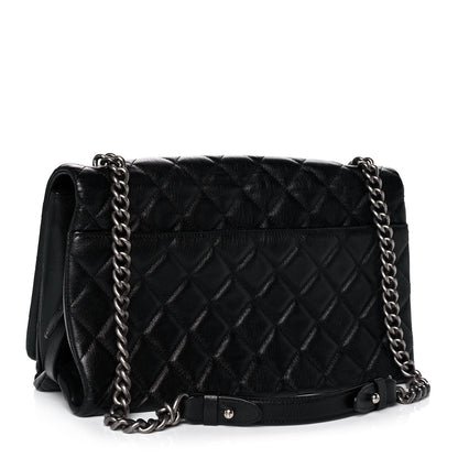 Chanel Goatskin Quilted Large City Rock Flap Black 2 of 11