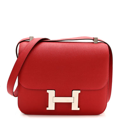 Hermes Epsom Constance 24 Rouge Casaque 1 of 12