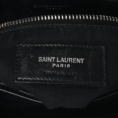 Saint Laurent Calfskin Y Quilted Monogram Toy Loulou Crossbody Bag Black 6 of 9