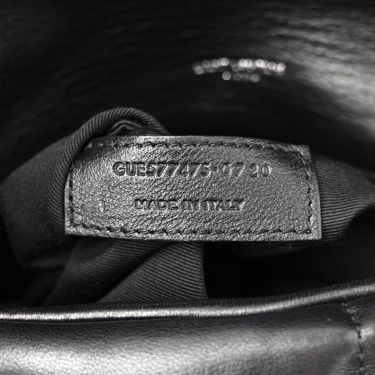 Saint Laurent Lambskin Quilted Medium Loulou Puffer Monogram Chain Satchel Black 7 of 10