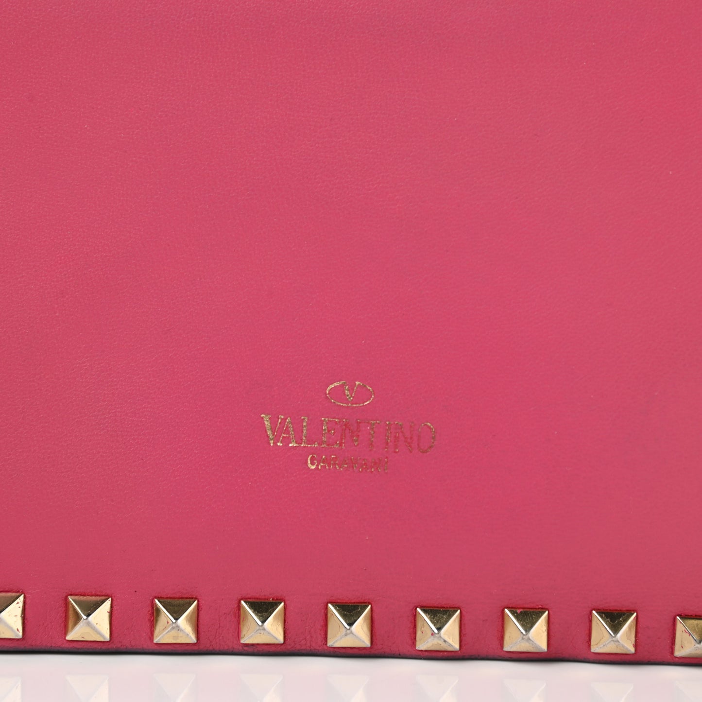 Nappa Rockstud Wristlet Clutch Deep Rose Green Grey Scarlet