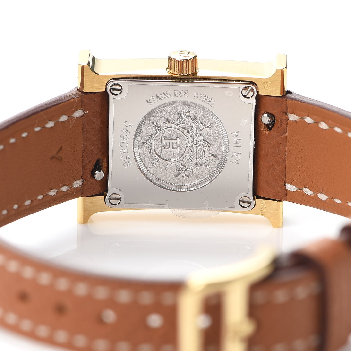 Stainless Steel Epsom 17.2mm Heure H Hour Quartz Watch Gold