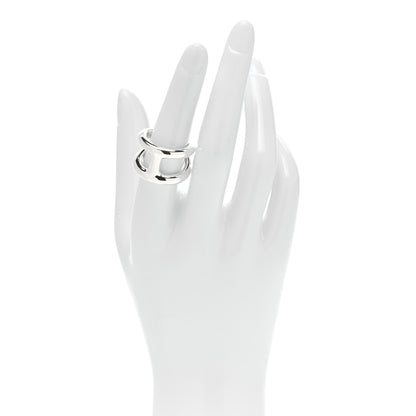 Hermes Sterling Silver PM Osmose Ring 53 6.5 2 of 5