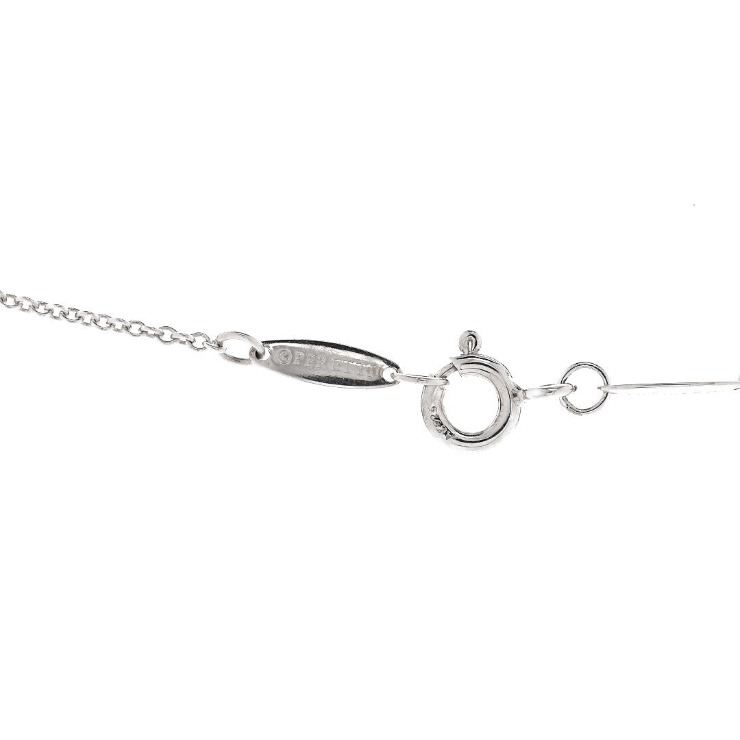 Sterling Silver 12mm Elsa Peretti Bean Pendant Necklace