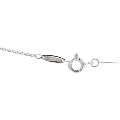 Tiffany Sterling Silver 12mm Elsa Peretti Bean Pendant Necklace 4 of 6